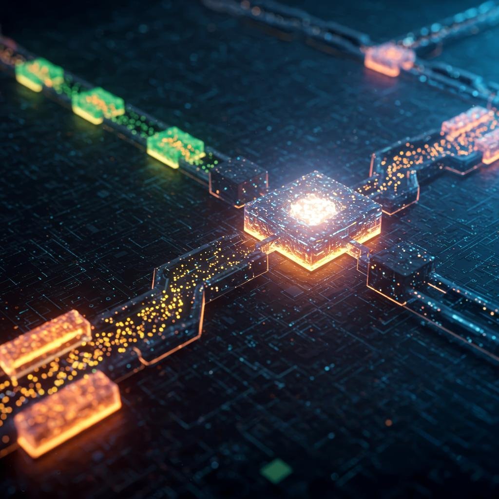 Advanced visualization of an ETL process unifying disparate data sources into a central hub, highlighting Azlo.pro's technical expertise in building custom dashboards.