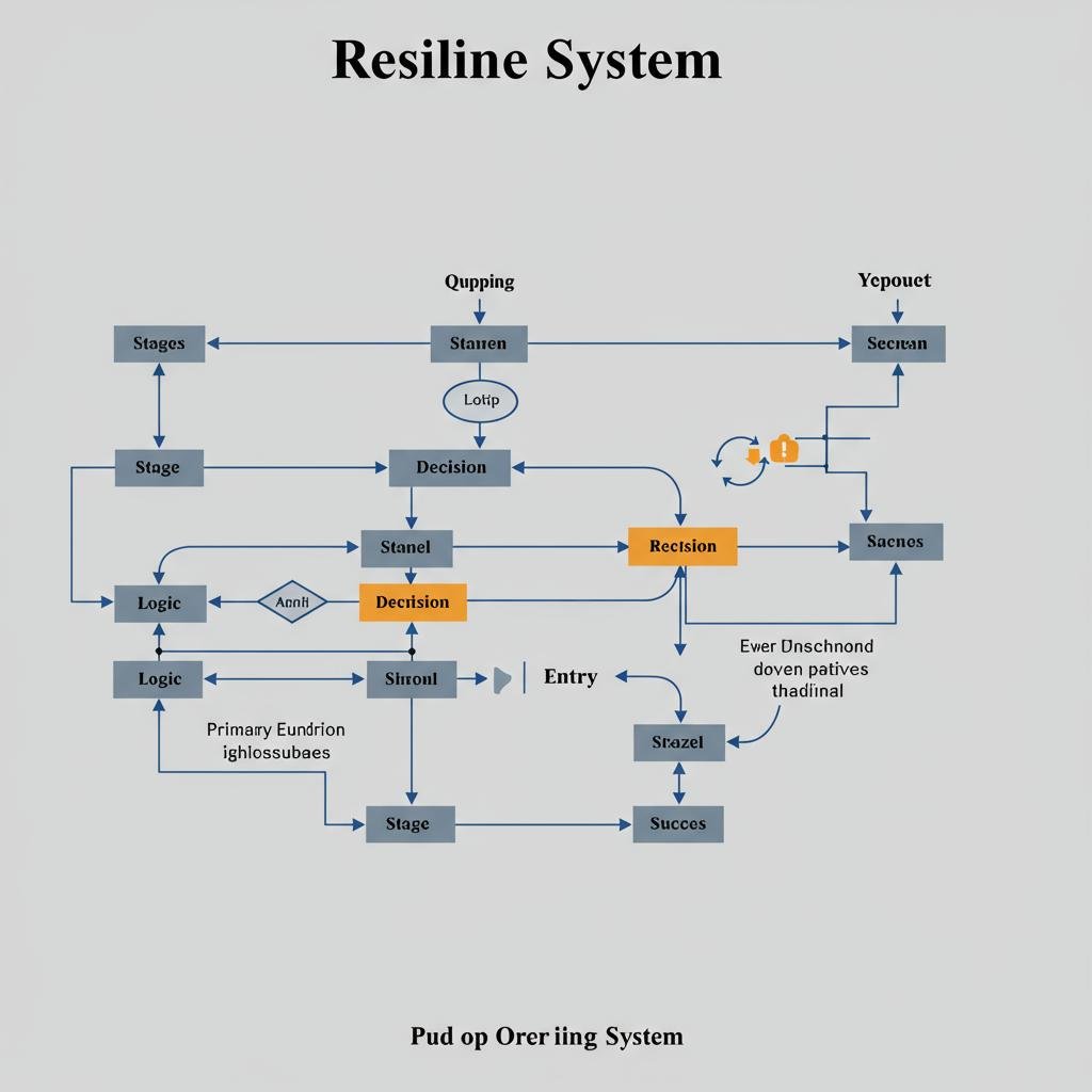 A clean and structured flowchart diagram representing a robust and resilient automated system, architected for efficiency and reliability.